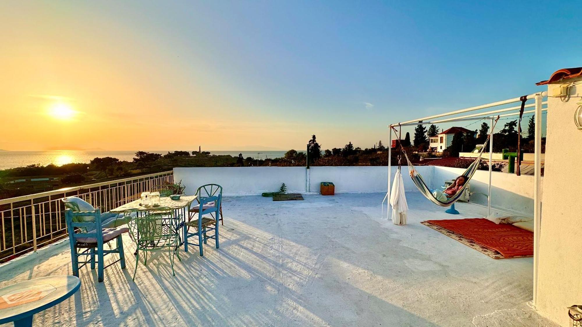 Appartement Vue Sur Mer Soul Family, Egine Aegina Esterno foto