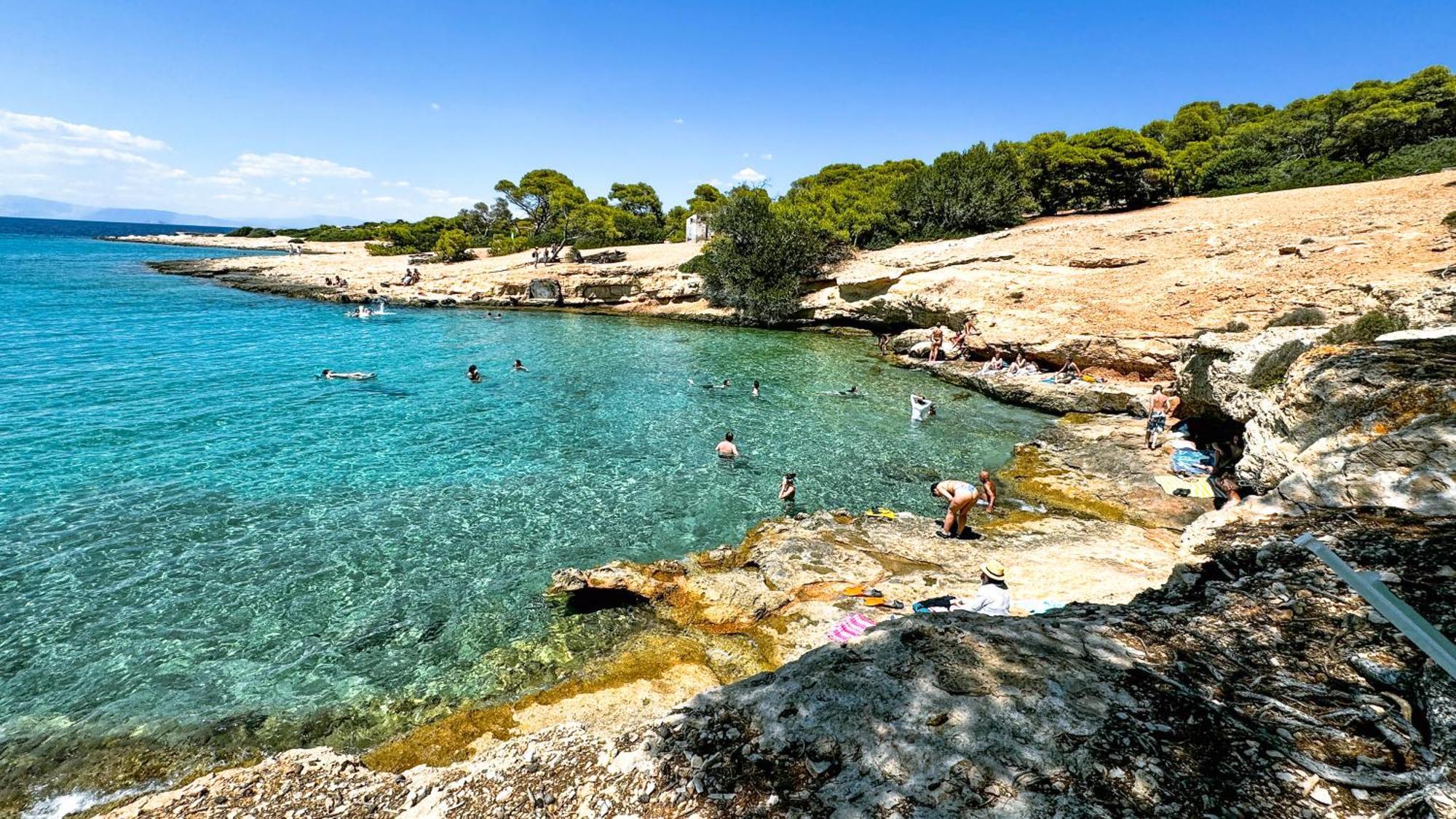 Appartement Vue Sur Mer Soul Family, Egine Aegina Esterno foto
